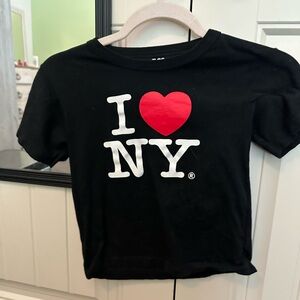 I Love NY Black baby tee